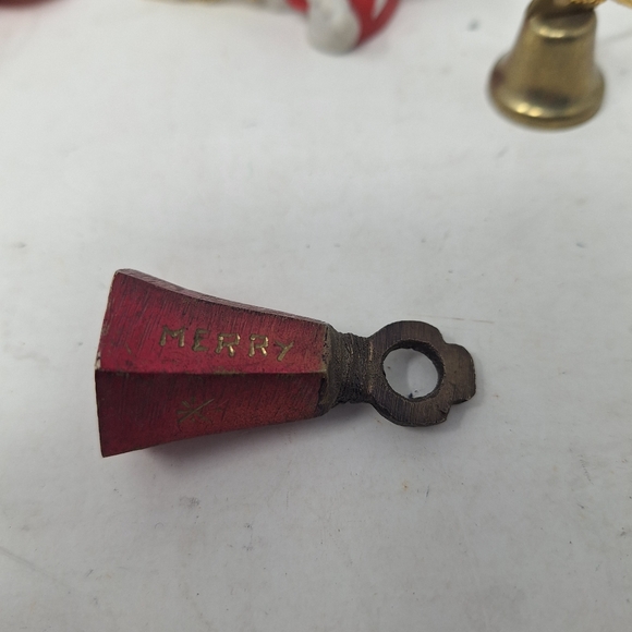 Vintage Ornaments Mixed Lot Of 9 Miniatures Christmas Tree Hanging 80s Xmas - Picture 7 of 8